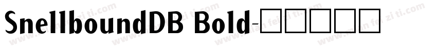 SnellboundDB Bold字体转换